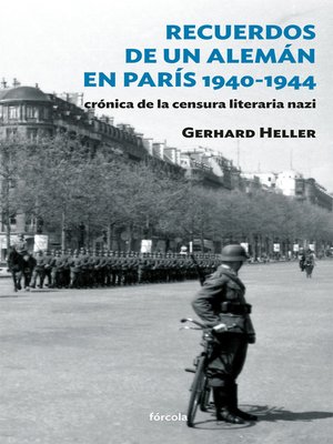 cover image of Recuerdos de un alemán en París 1940-1944